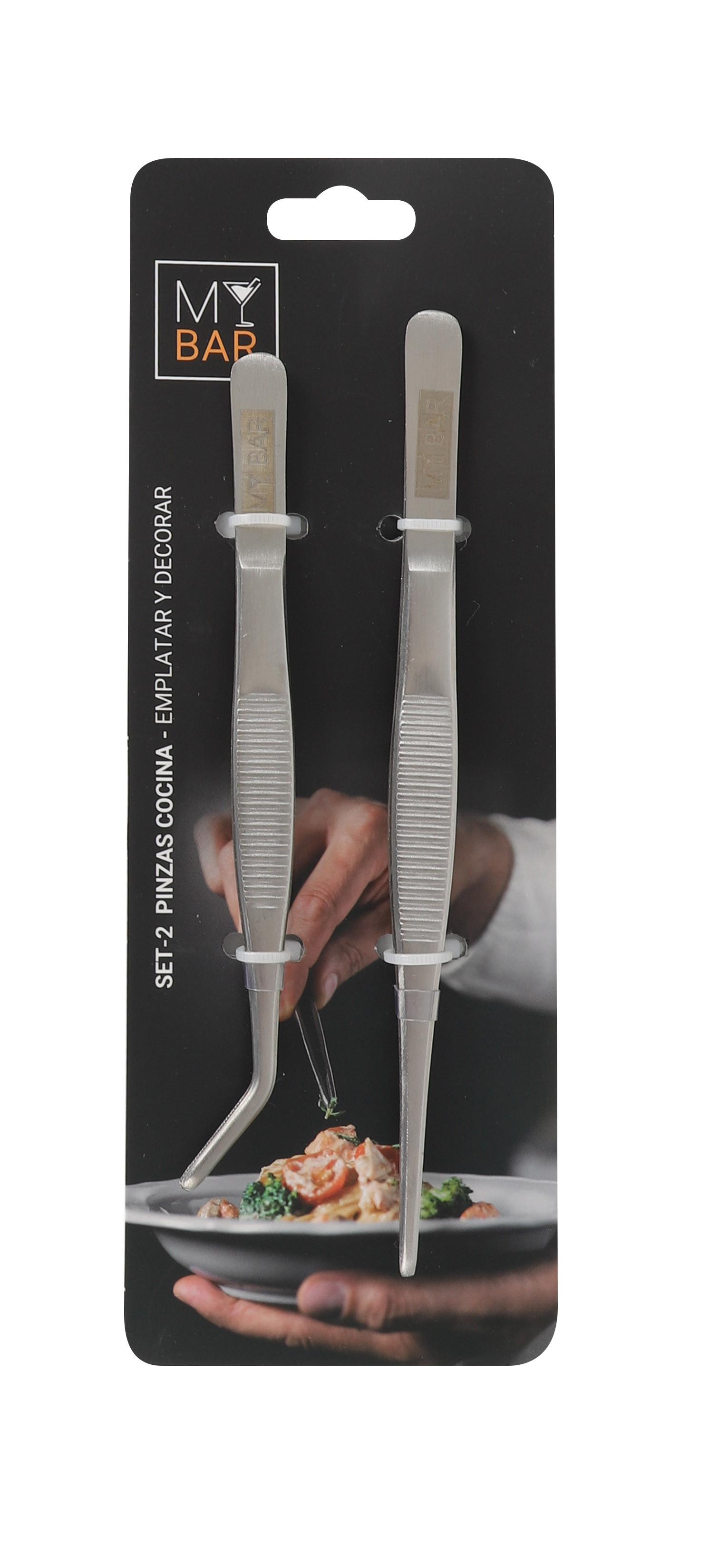 Pinceta Kuhinjska Mybar - boje oplemenjenog čelika, Basics, metal (30cm)