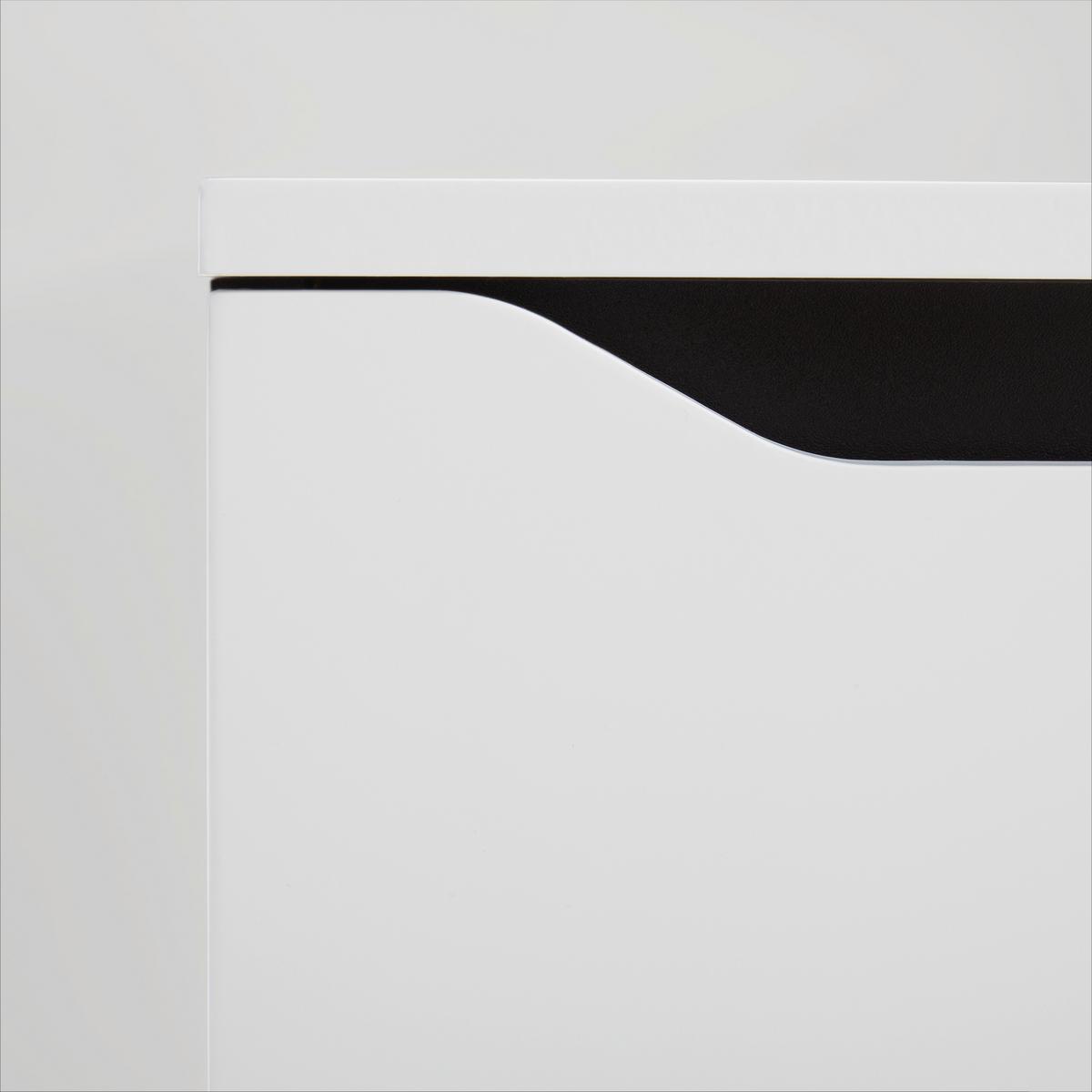 Waschbeckenunterschrank Wave II in Schwarz/Weiß - Schwarz/Weiß, MODERN, Holzwerkstoff (70/60/40cm) - Mömax