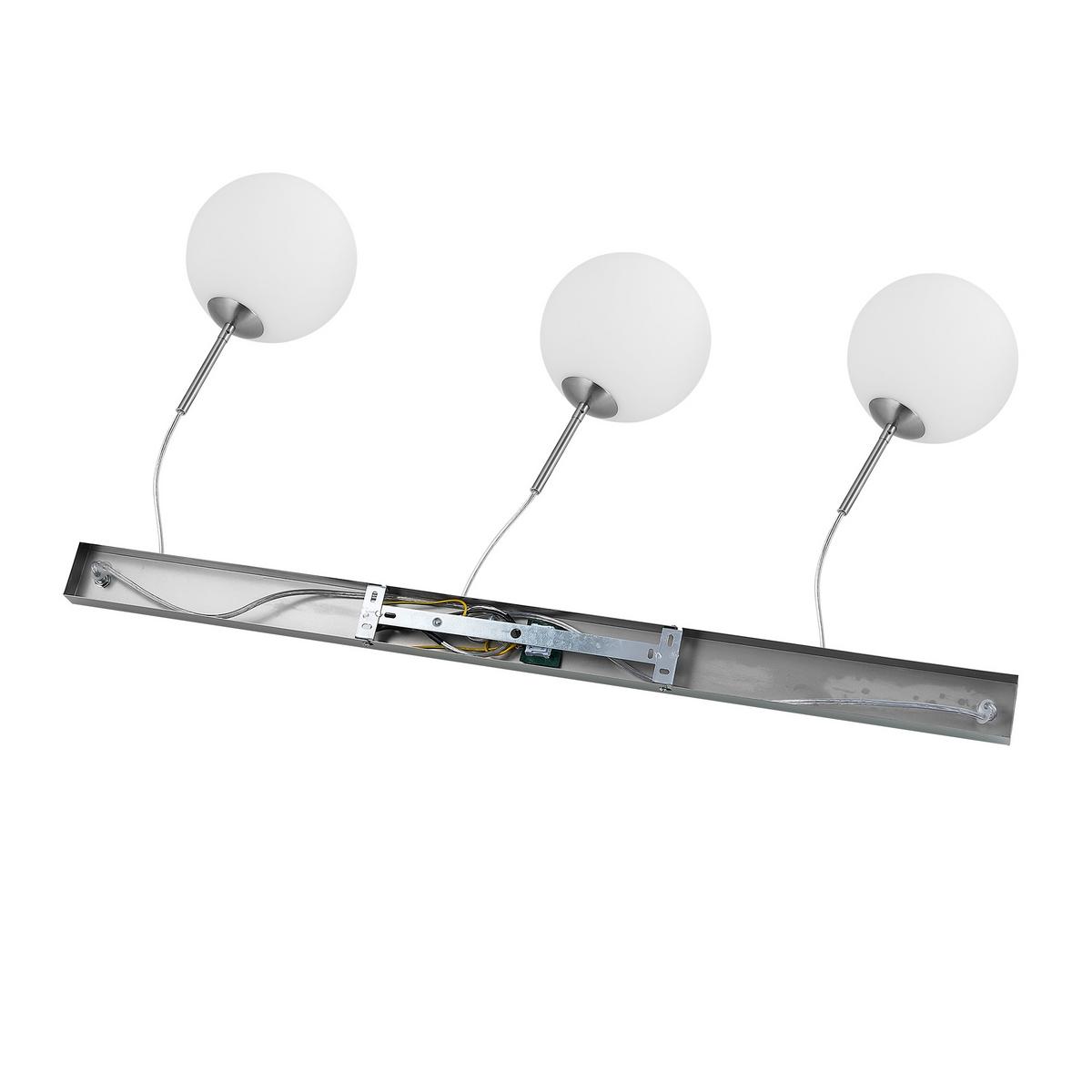 LAMPA WISZĄCA LEONIE *SBN* - opal, Basics, metal/szkło (110/20/150cm) - Novel