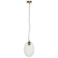 Hängeleuchte Virgina 125 Klar - Klar, Basics, Glas/Metall (23/23/36cm) - Kayoom