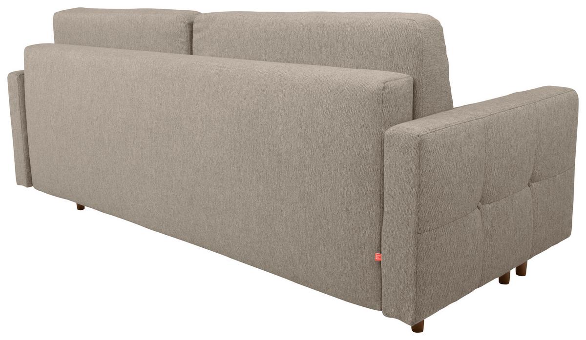 Trosjed Na Razvlačenje Noret - bež/hrast Wotan, Konvencionalno, tekstil/drvo (222/93/99cm) - Modern Living