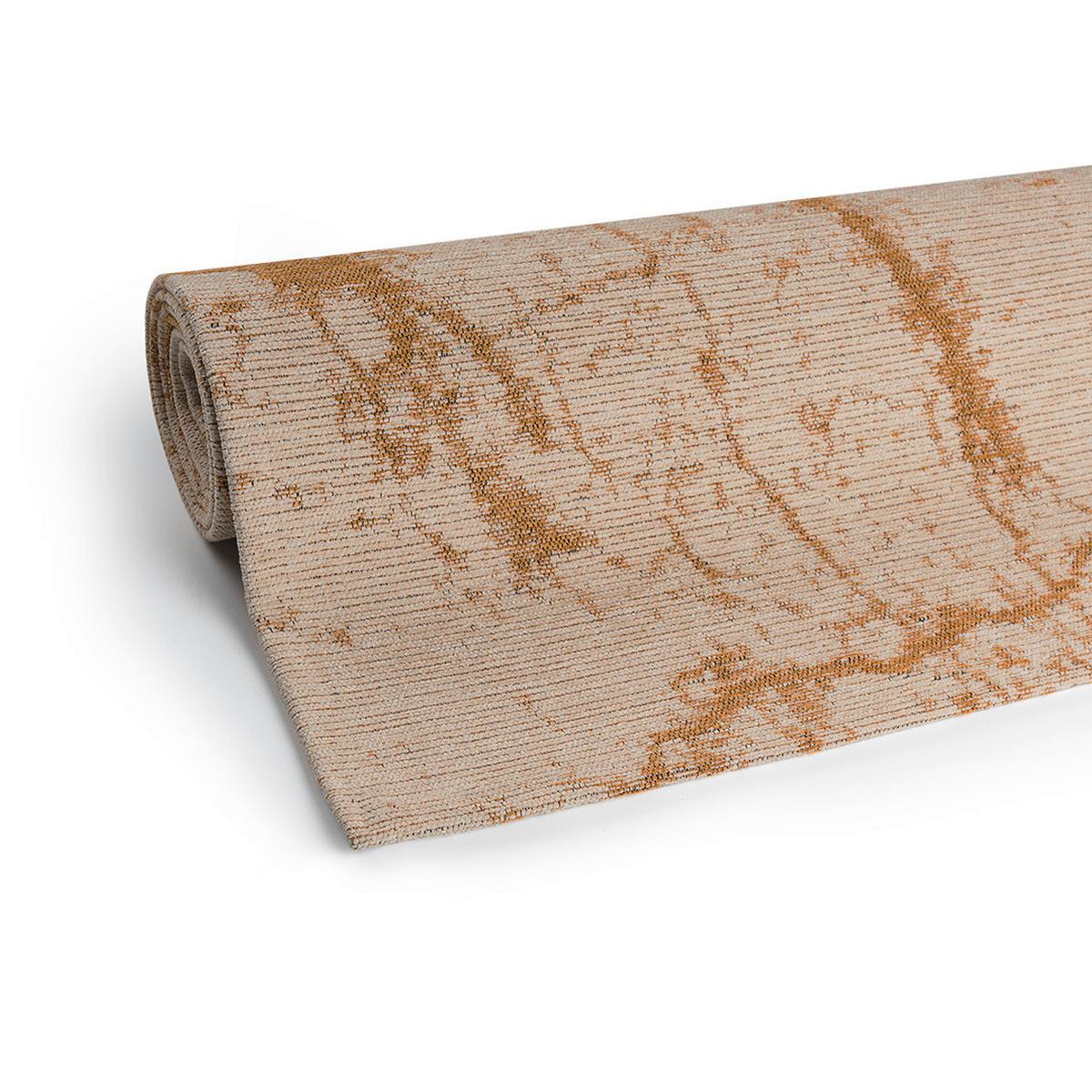 Webteppich Marble Cotton ca. 160x230cm - Beige/Goldfarben, MODERN, Textil (160/230cm)