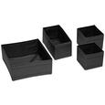 Aufbewahrungsbox Tina in Schwarz, 4-teilig - Textil (28cm) - Mömax modern living Aufbewahrungsbox Tina in Schwarz, 4-teilig - Textil (28cm) - Mömax modern living
