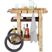 URBAN II Cârucior pentru servit - culoare natur/negru, Lifestyle, lemn/metal (88/85/56cm) - Premium Living