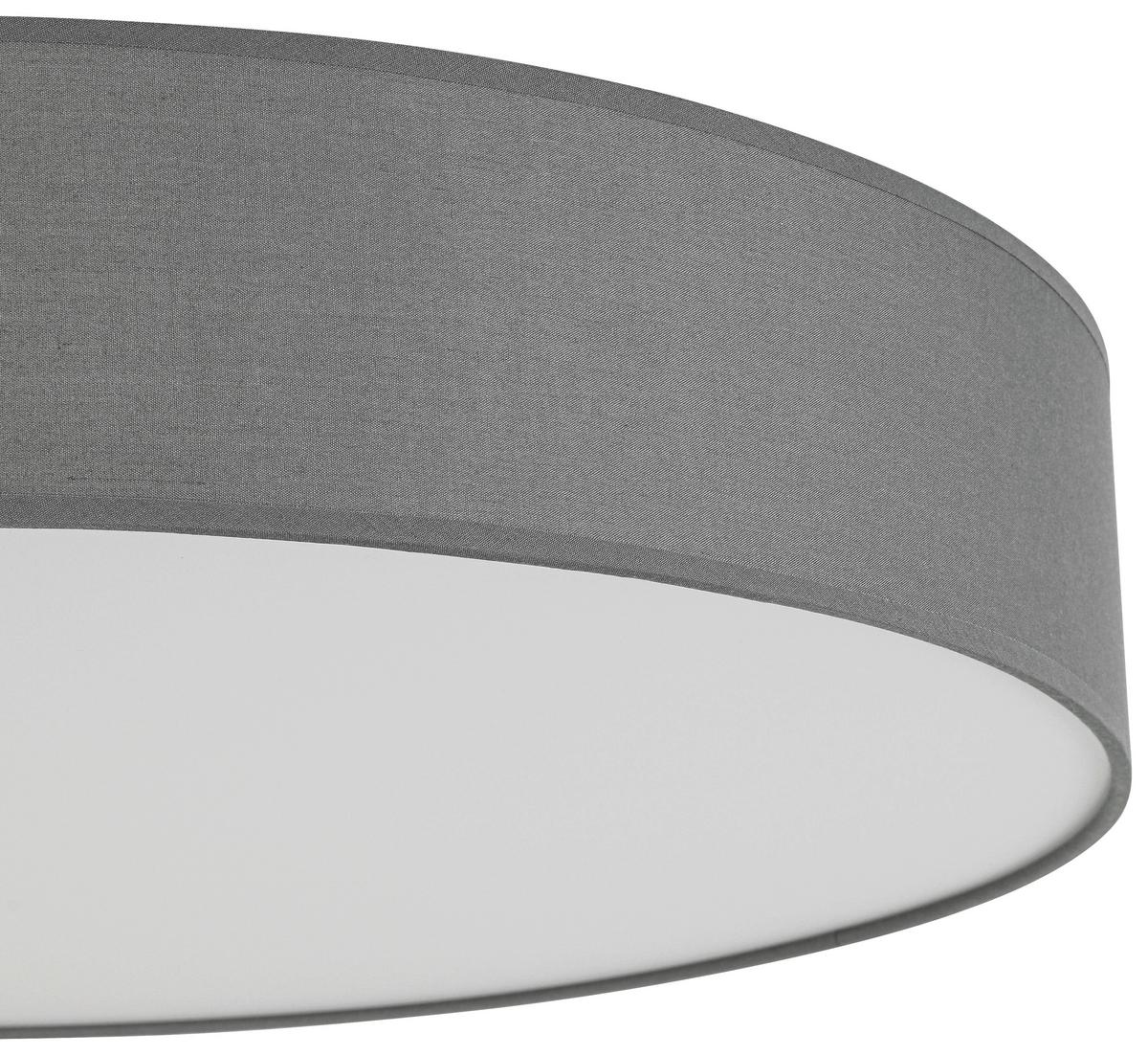 LAMPA SUFITOWA LED CHRISTINA - biały/szary, Trend, tworzywo sztuczne/metal (60/11cm) - Novel
