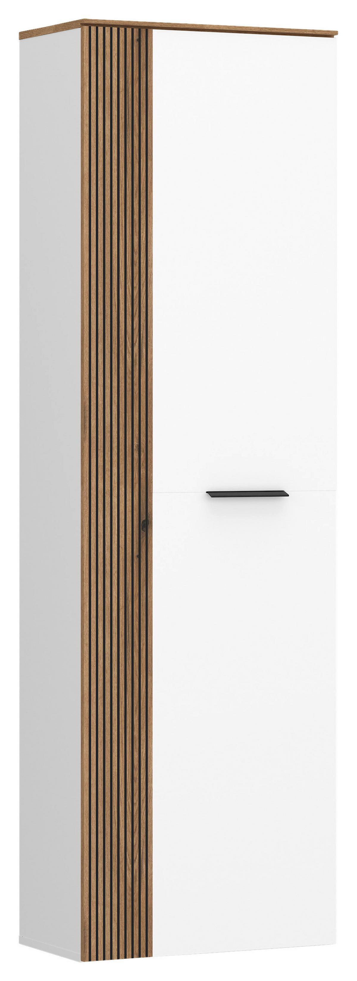 Ormar Za Cipele Aladin - bijela/boje hrasta, Moderno, drvni materijal/metal (55/199,9/35cm) - Modern Living