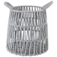 Kosár Nora-S - szürke, műanyag/textil (26/32cm) - Premium Living