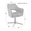 STOL MED ARMSTÖD VALLETTA - svart/rostfärgad, Klassisk, metall/textil (61/85/60cm) - Premium Living
