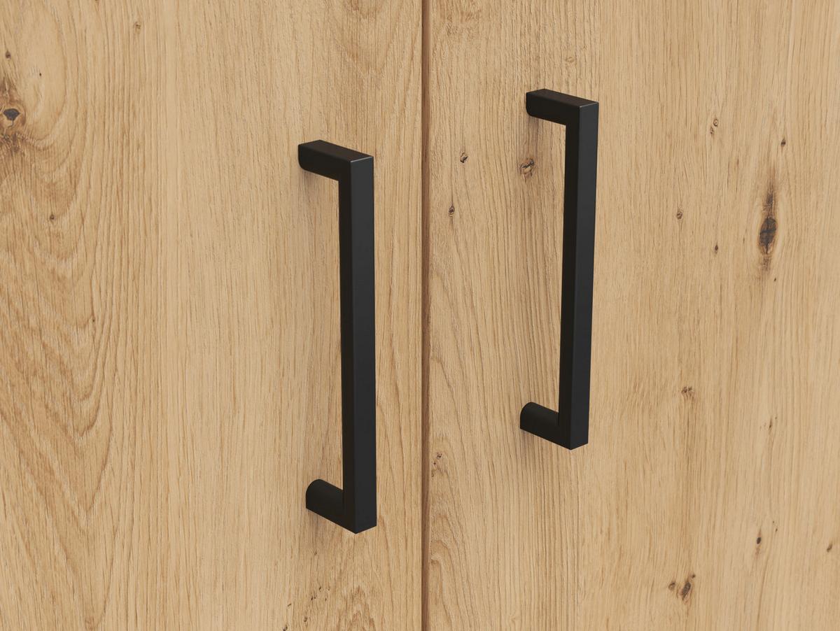 Komoda Multistauraum - črna/bela, Moderno, umetna masa/leseni material (80/83/40cm) - Premium Living