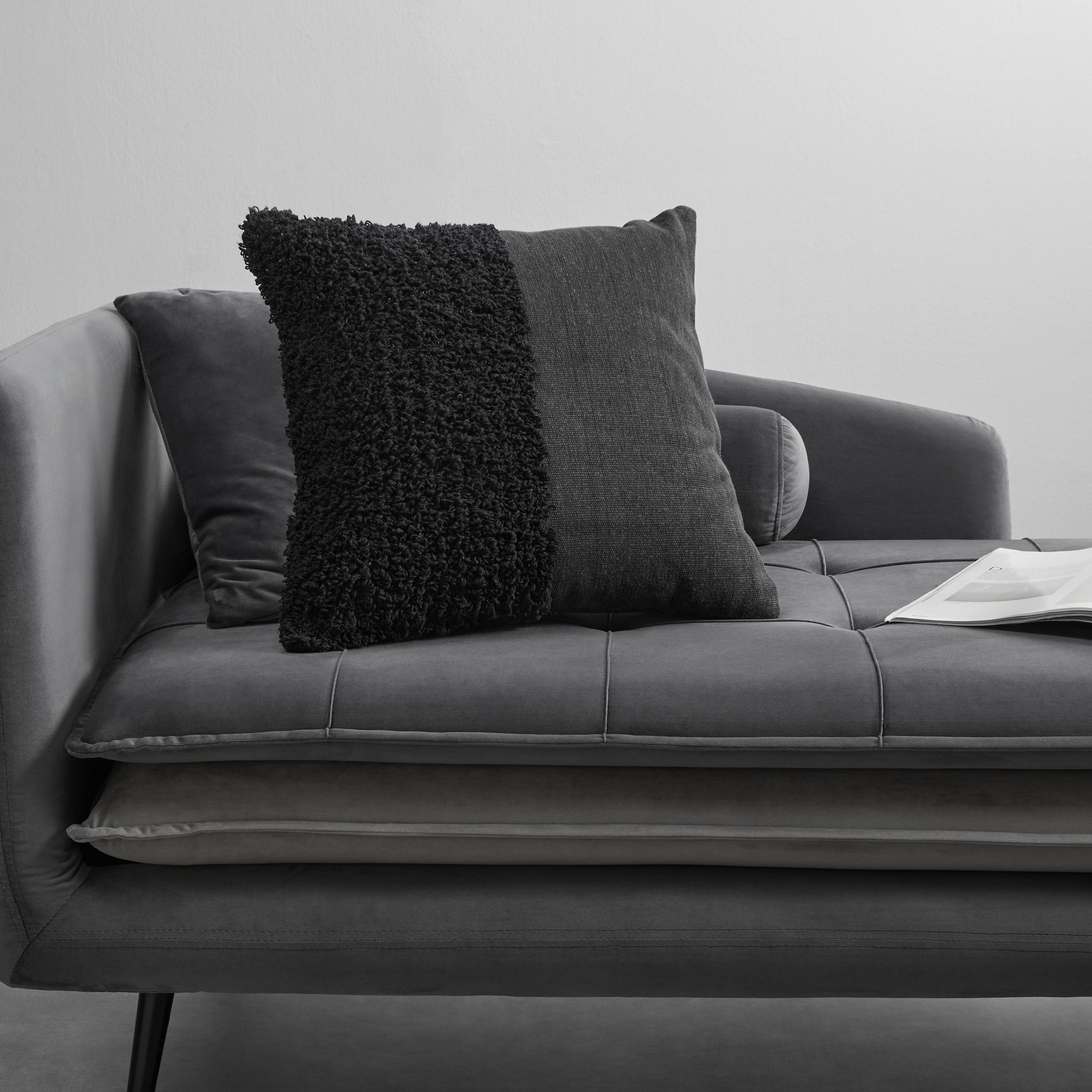 Díszpárna Abele - fekete, Lifestyle, textil (45/45cm) - Bessagi Home