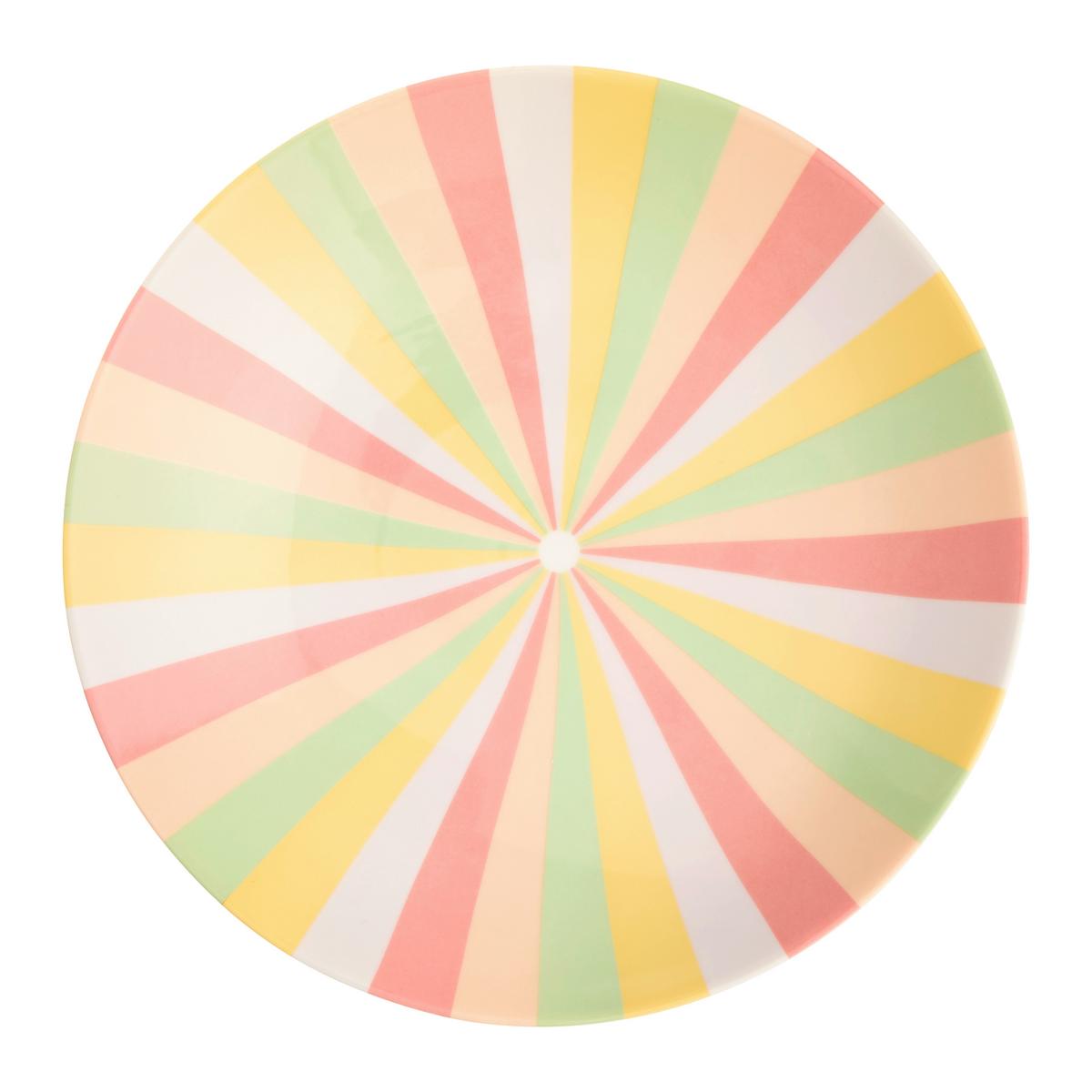 Farfurie pentru paste Candy Colors - verde deschis/roz deschis, Modern, ceramică (23,5/4,6cm) - Mömax