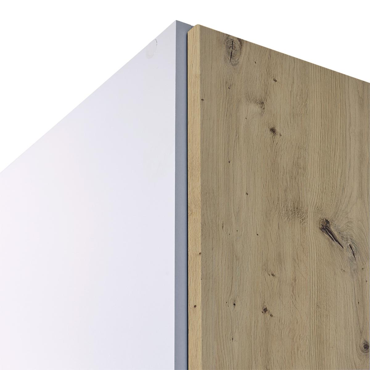 DULAP USI ROTATIVE ALABAMA - argintiu/gri deschis, Modern, material pe bază de lemn (271/229/54cm)