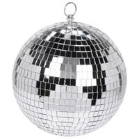 Dekokugel Disco Silbereichenfarben - Silbereichenfarben, Modern, Glas (18/18/18cm) - Mömax