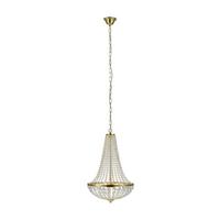 Kronleuchter Gränsö max. 40 Watt - Goldfarben, Basics, Glas/Metall (40/40/55cm) - Markslöjd