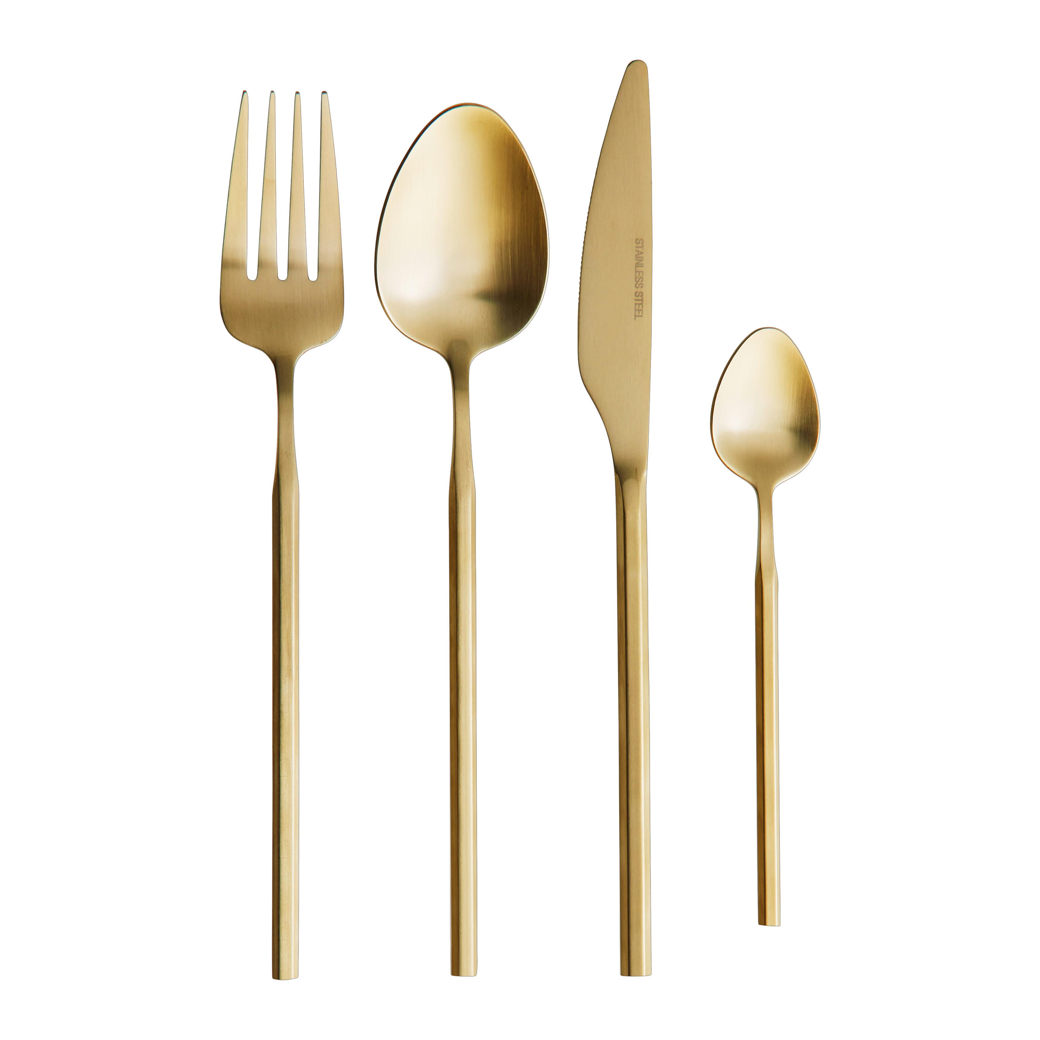 Set Pribora Za Jelo Chantal - boje šampanjca, Moderno, metal - Mömax