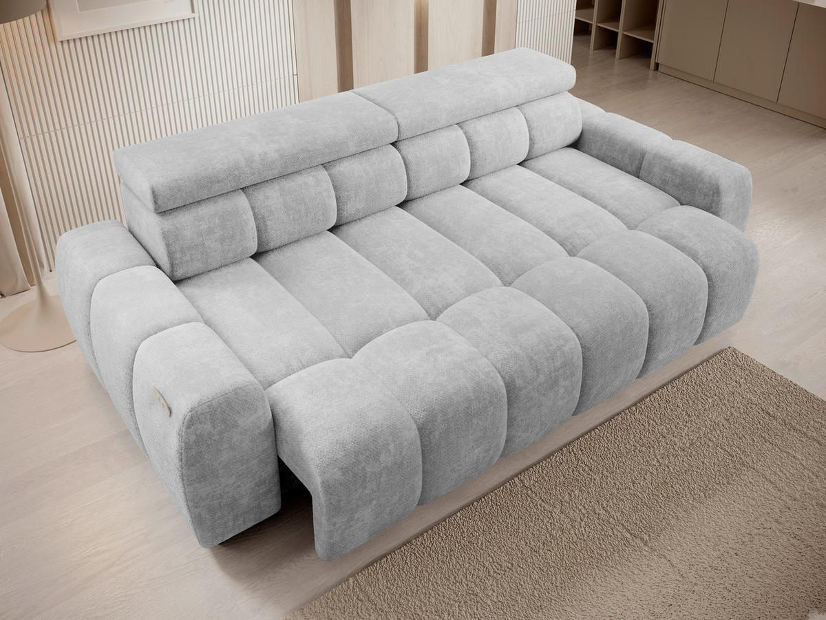 Velika Sofa Bull - crna/sivo-bež, Trend, tekstil/plastika (248/77-97/108cm) - Luca Bessoni