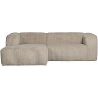 Ecksofa Bean Beige S: 178x254 cm - Beige/Schwarz, Design, Kunststoff/Textil (178/254cm) - Livetastic