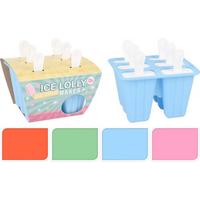 Jégkrémkészítő Forma Ice Lollymaker - rózsaszín/piros, műanyag (14/12,3/12,5cm)