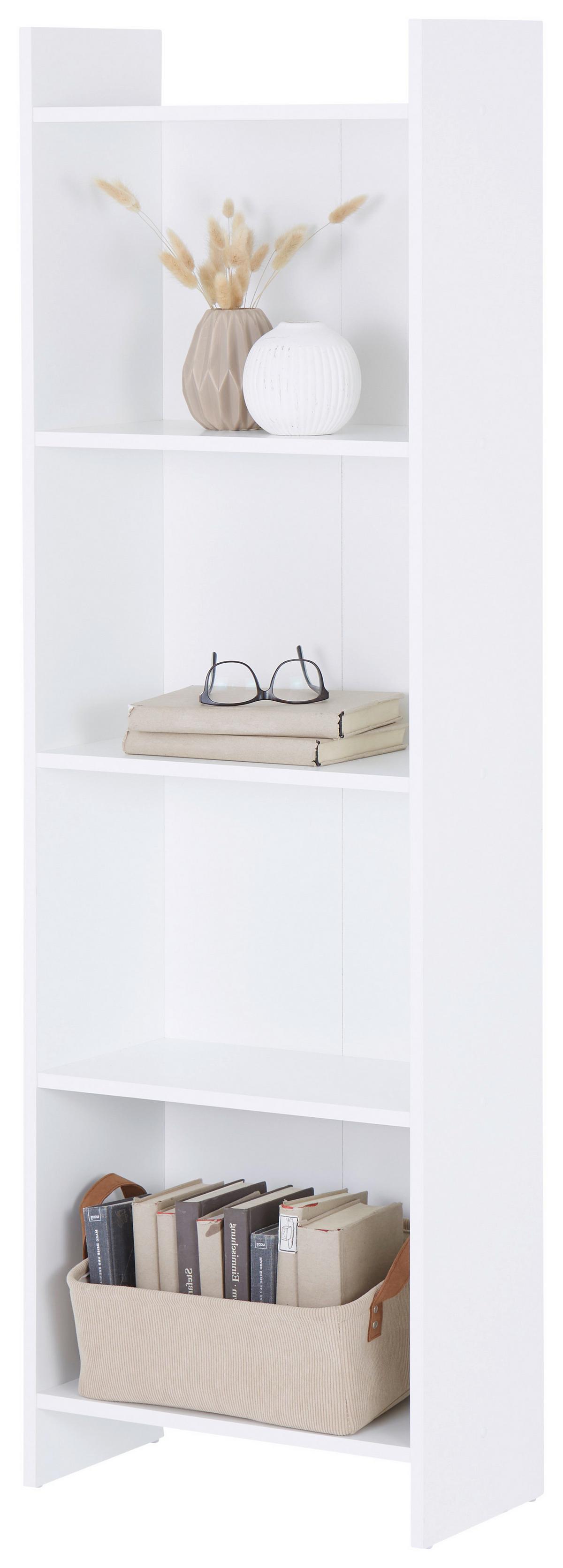 Etajeră BAGER - alb, Modern, material pe bază de lemn (50/160/25cm) - Modern Living
