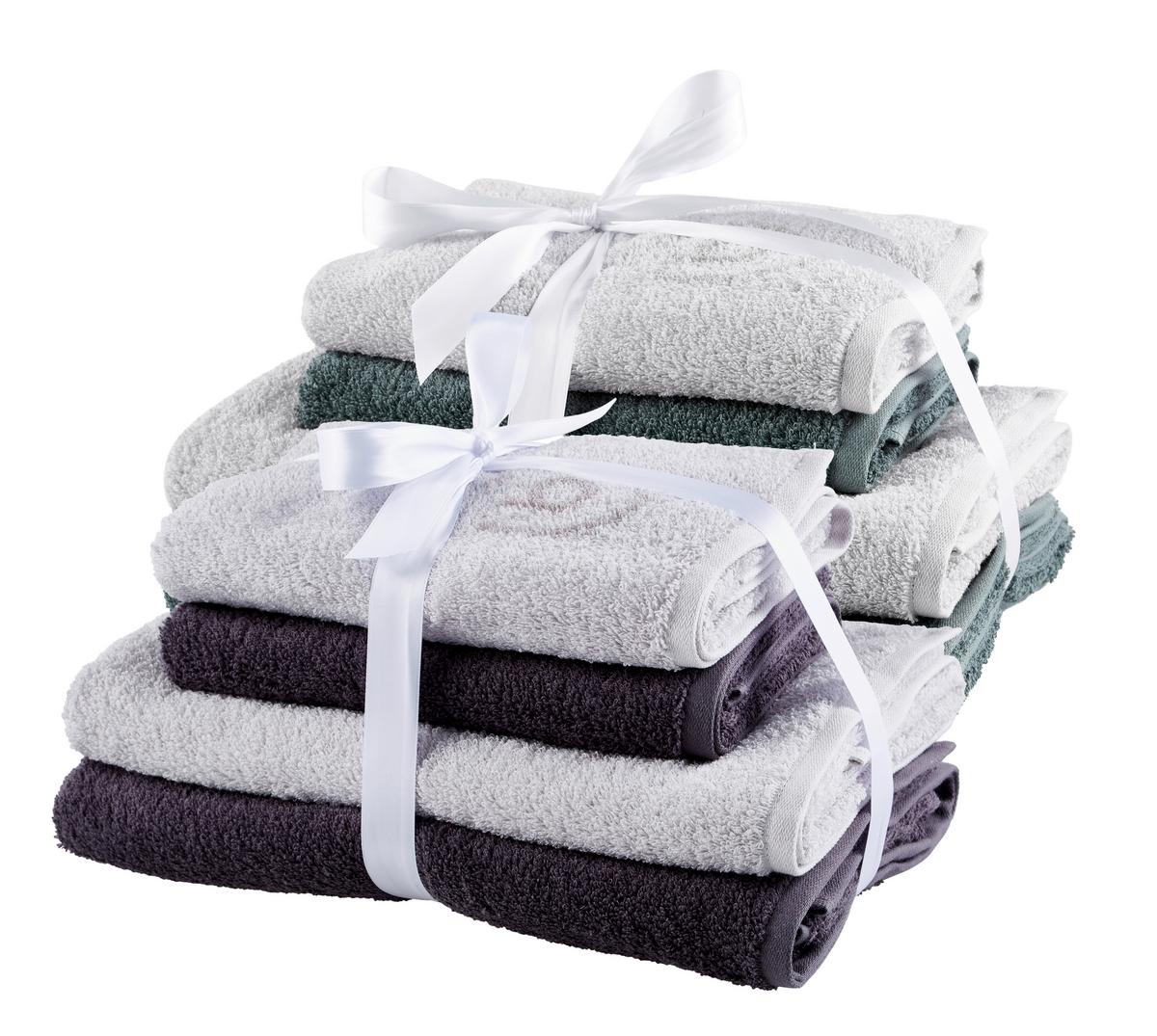 ZESTAW RĘCZNIKÓW FROTTE SET GINO - szary, Basics, tkanina - Bugatti