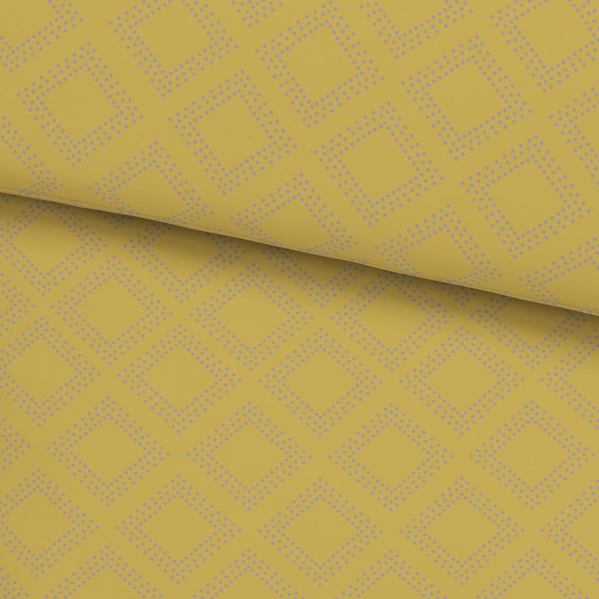 Bettwäsche Ornament ca. 160x210cm - Gelb/Grau, Lifestyle, Textil (160/210cm) - Modern Living