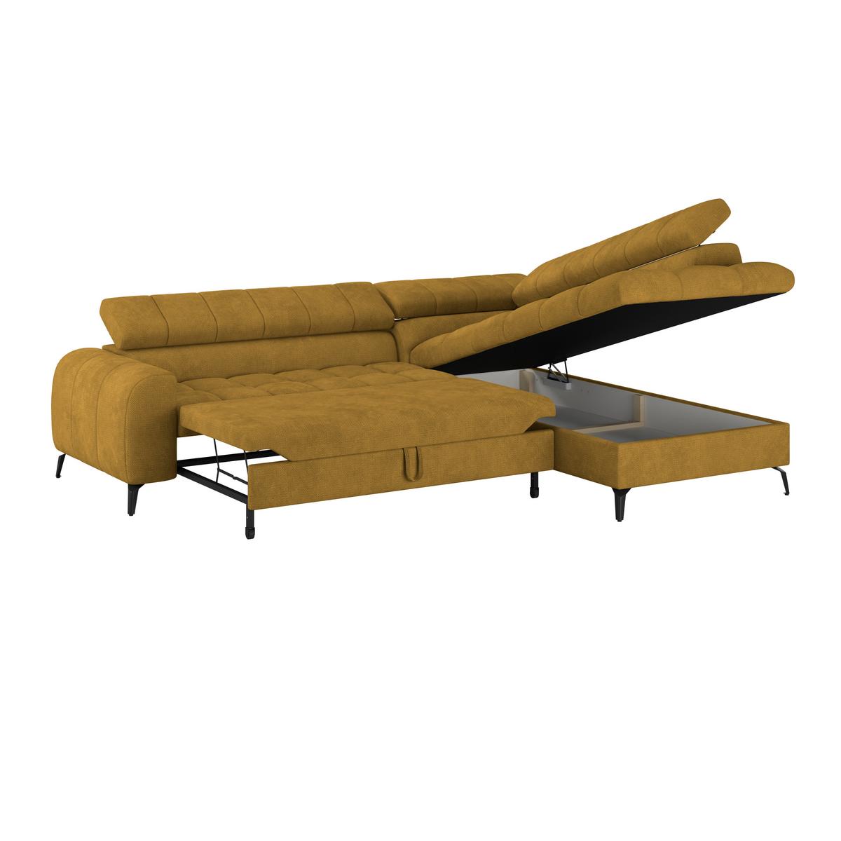 Kutna Garnitura Volf - crna/terakota, Trend, tekstil/metal (261/203cm)