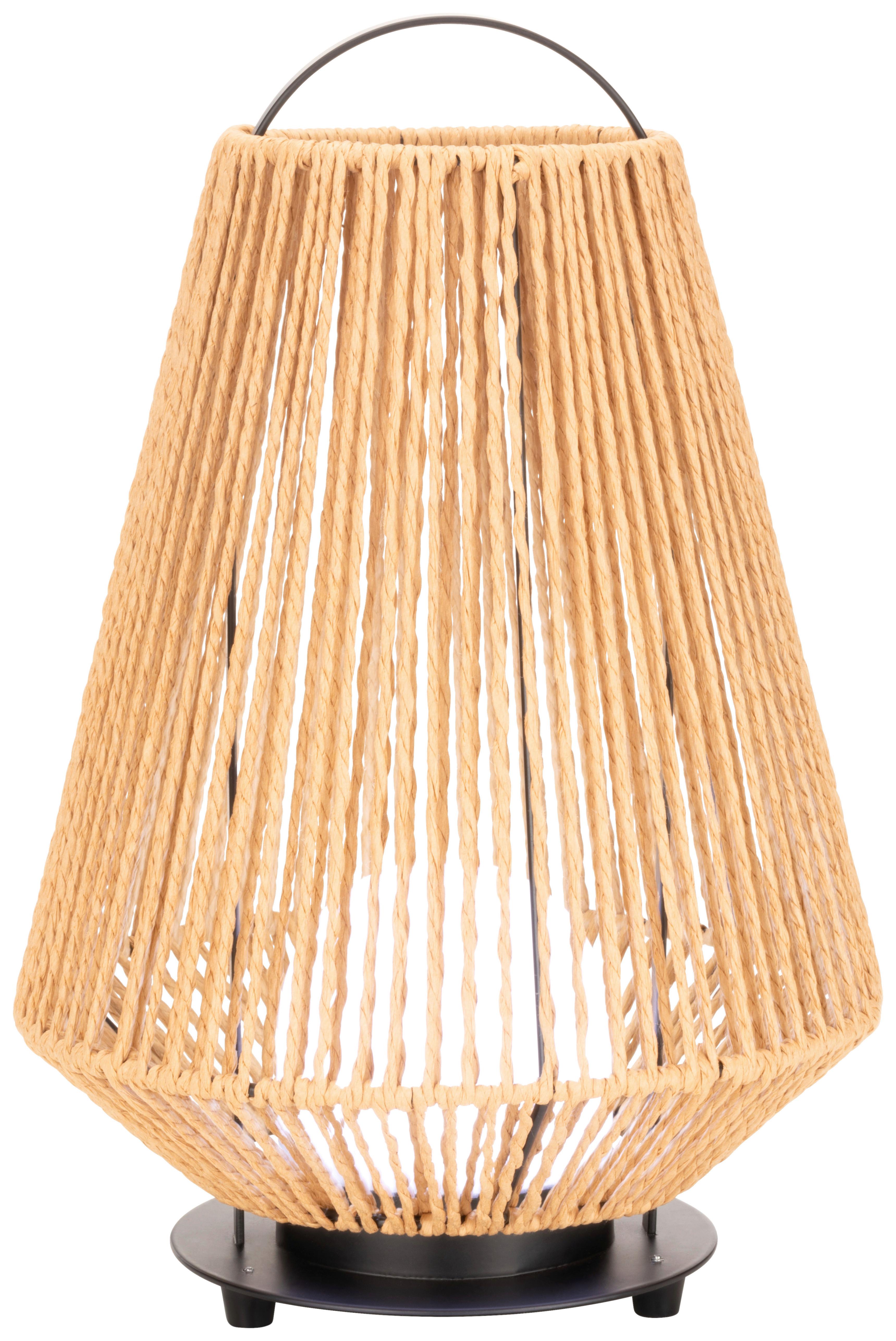LED-Außenleuchte Newi in Braun/Schwarz max. 1 W - Braun, MODERN, Naturmaterialien/Metall (20/35cm) - Modern Living