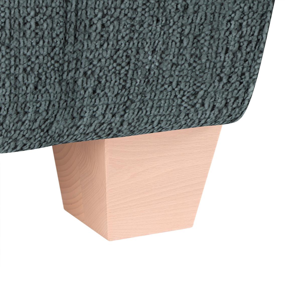 2-Sitzer-Sofa Devado Dunkelgrau - Dunkelgrau/Naturfarben, Holz/Textil (190/70-85/95cm) - Mömax