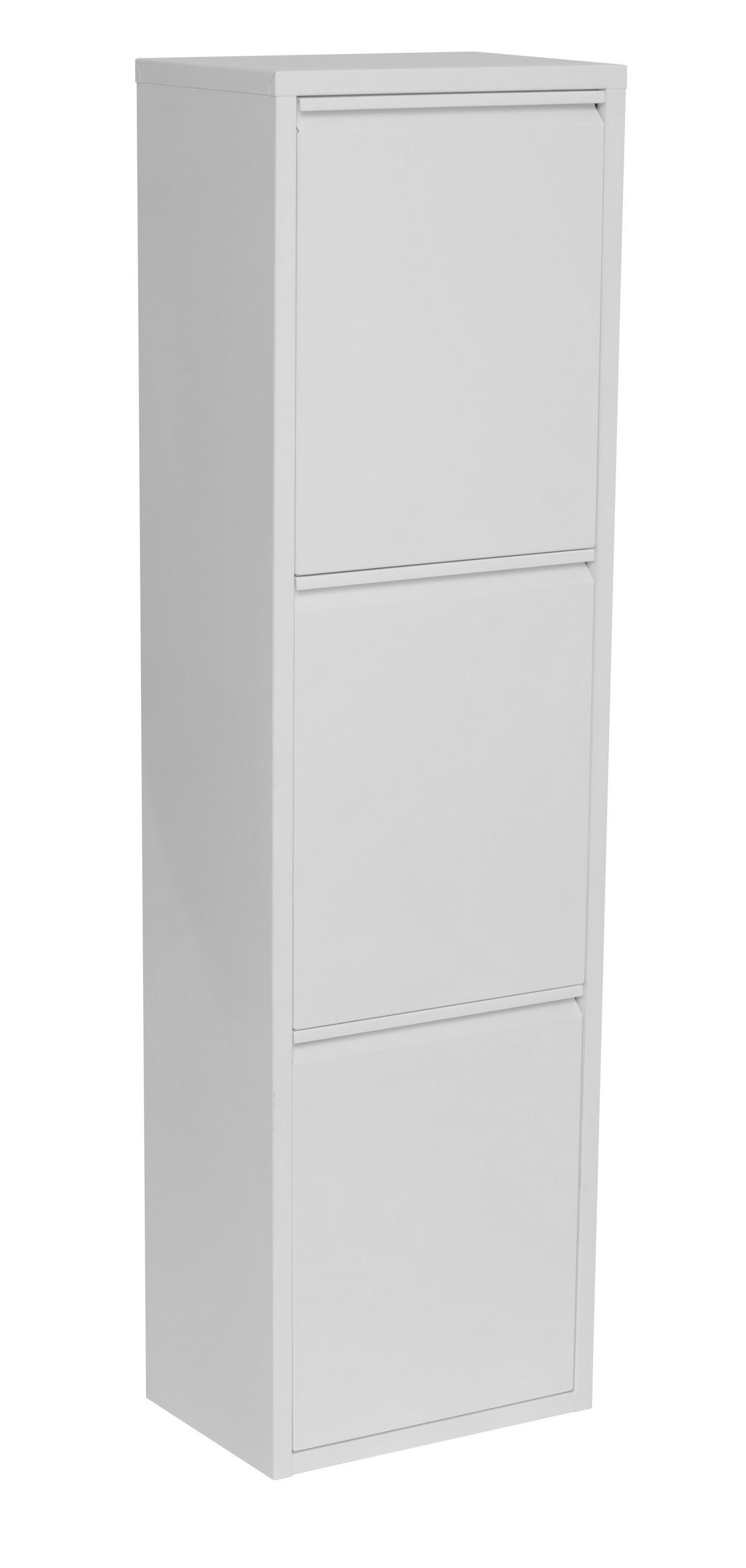 Abfallsammler Waste in Weiß - Weiss, Modern, Kunststoff/Metall (35/124/24cm) - Mömax