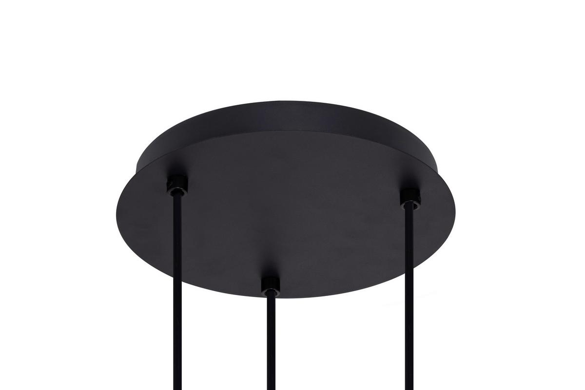 LAMPA WISZĄCA MIA - beżowy/czarny, Trend, metal/tkanina (25,5/120cm) - Novel