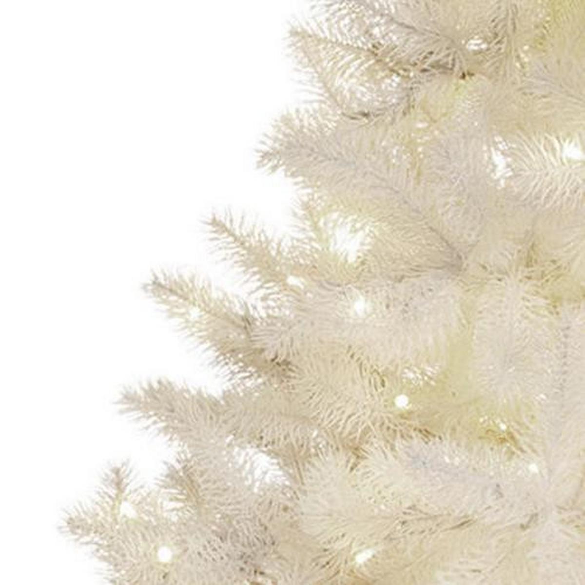 Kunstpflanze Polly mit LED ca. 90cm - Schwarz/Weiß, Trend, Kunststoff (90cm) - P & B