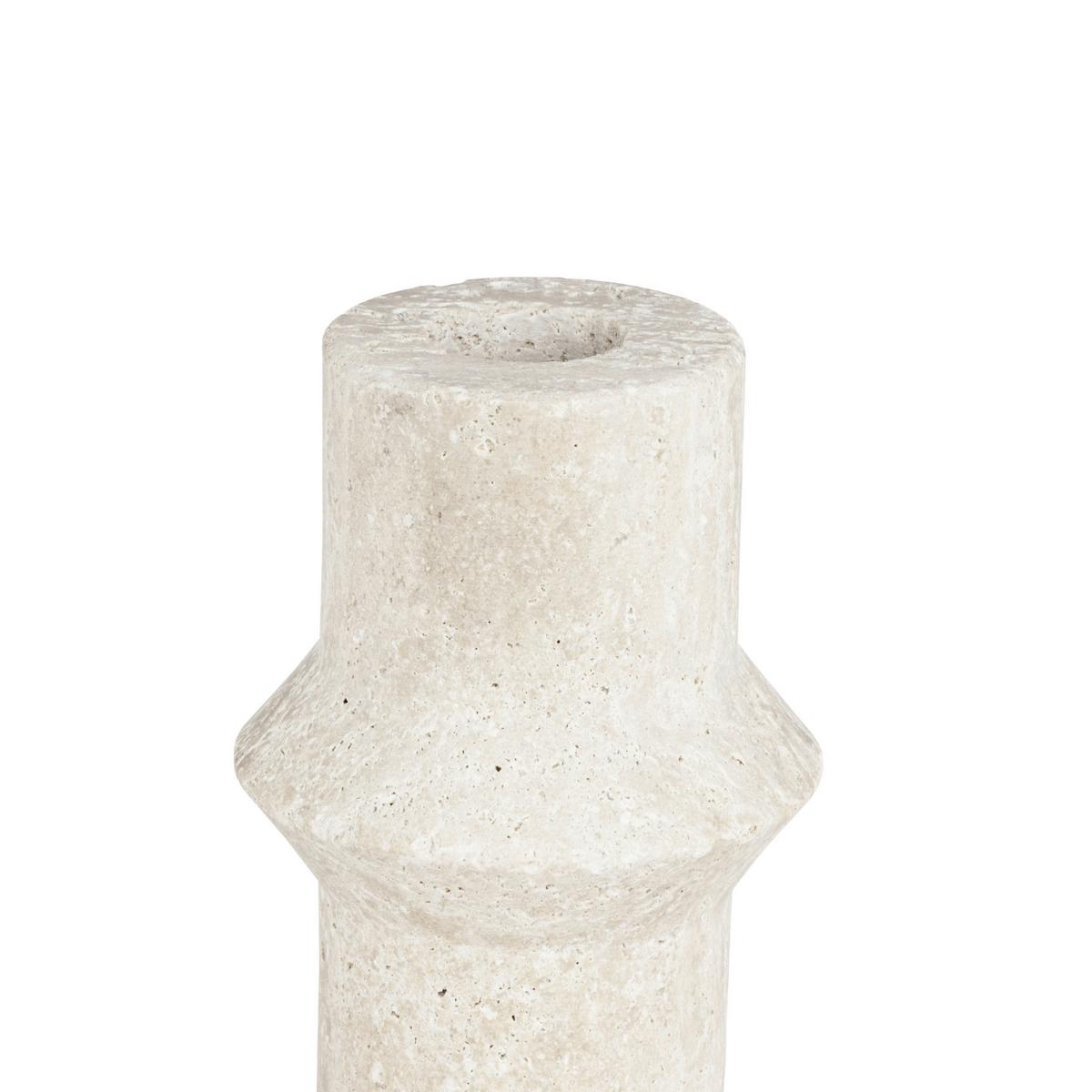 Stabkerzenhalter Maromandia Sandfarben/Beige - Sandfarben/Beige, LIFESTYLE, Stein (7/10cm)