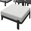 LOUNGEGARNITUR CHERRY - Hellgrau/Schwarz, MODERN, Kunststoff/Textil (265/73,5/265cm) - Bessagi Garden