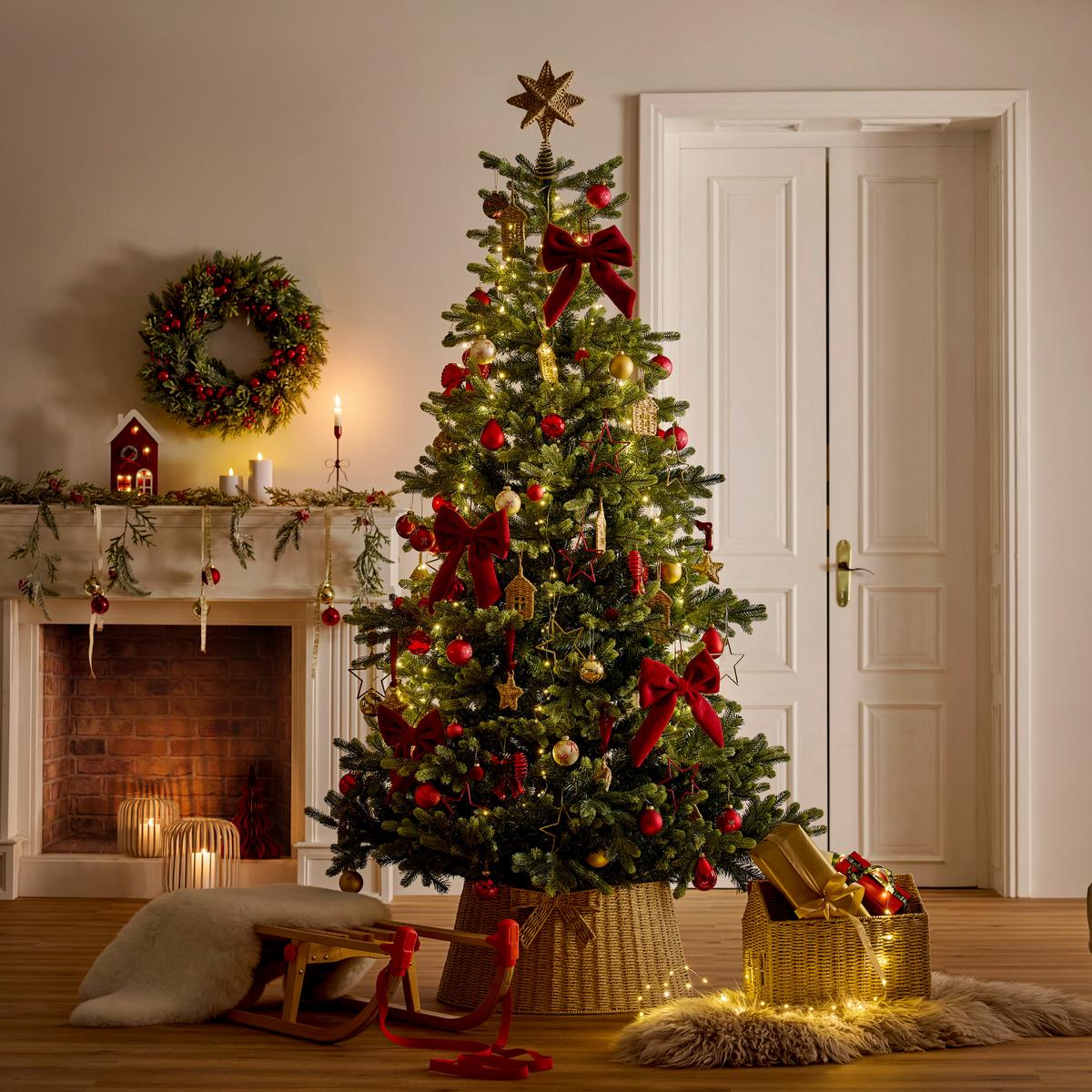 Weihnachtsbaum Grün Ca. 150cm - Grün, Konventionell, Kunststoff/Metall (95/150cm) - Mömax