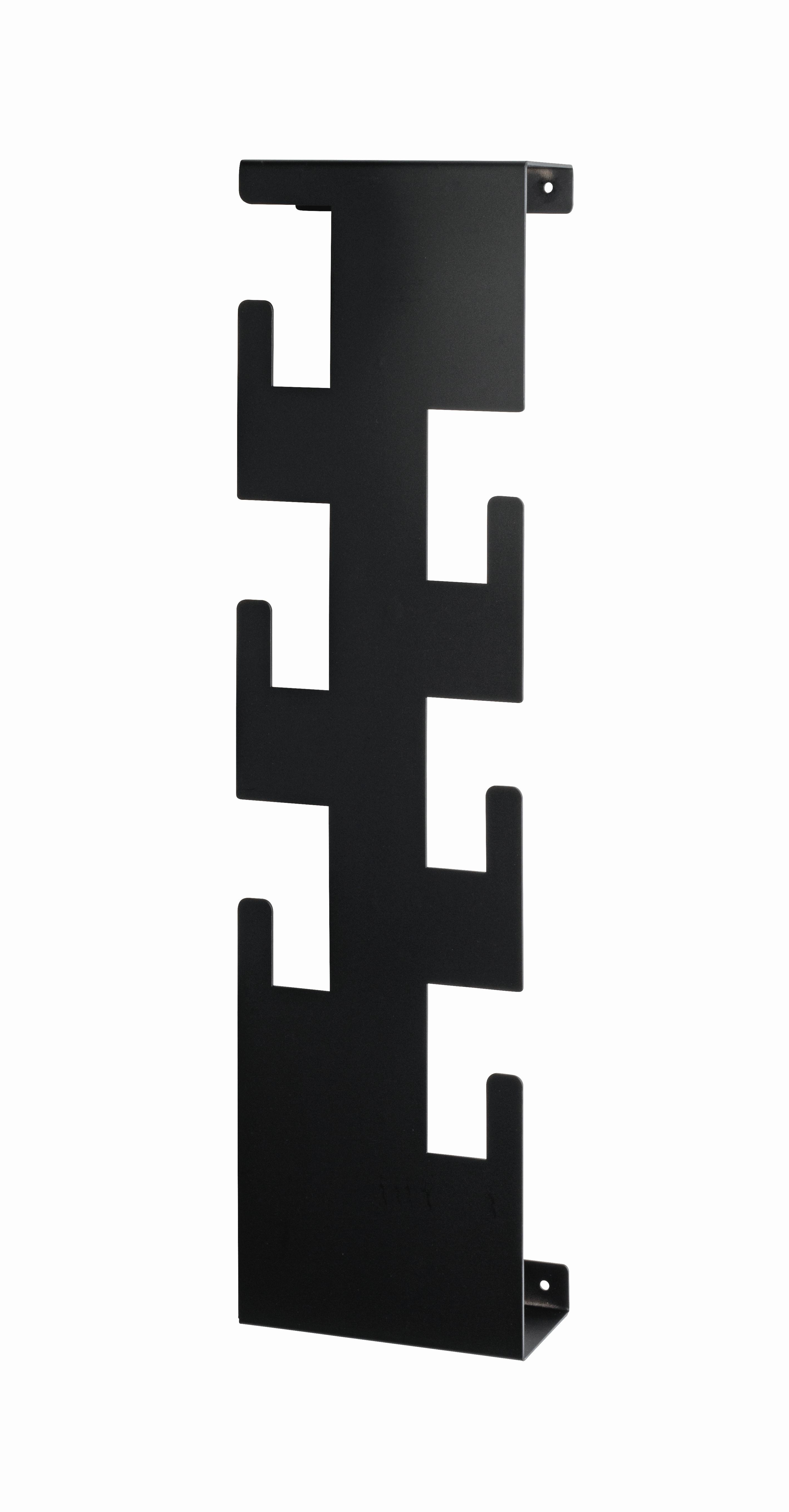 Wandgarderobe in Schwarz - Schwarz, MODERN, Metall (15/60/8cm) - Mömax