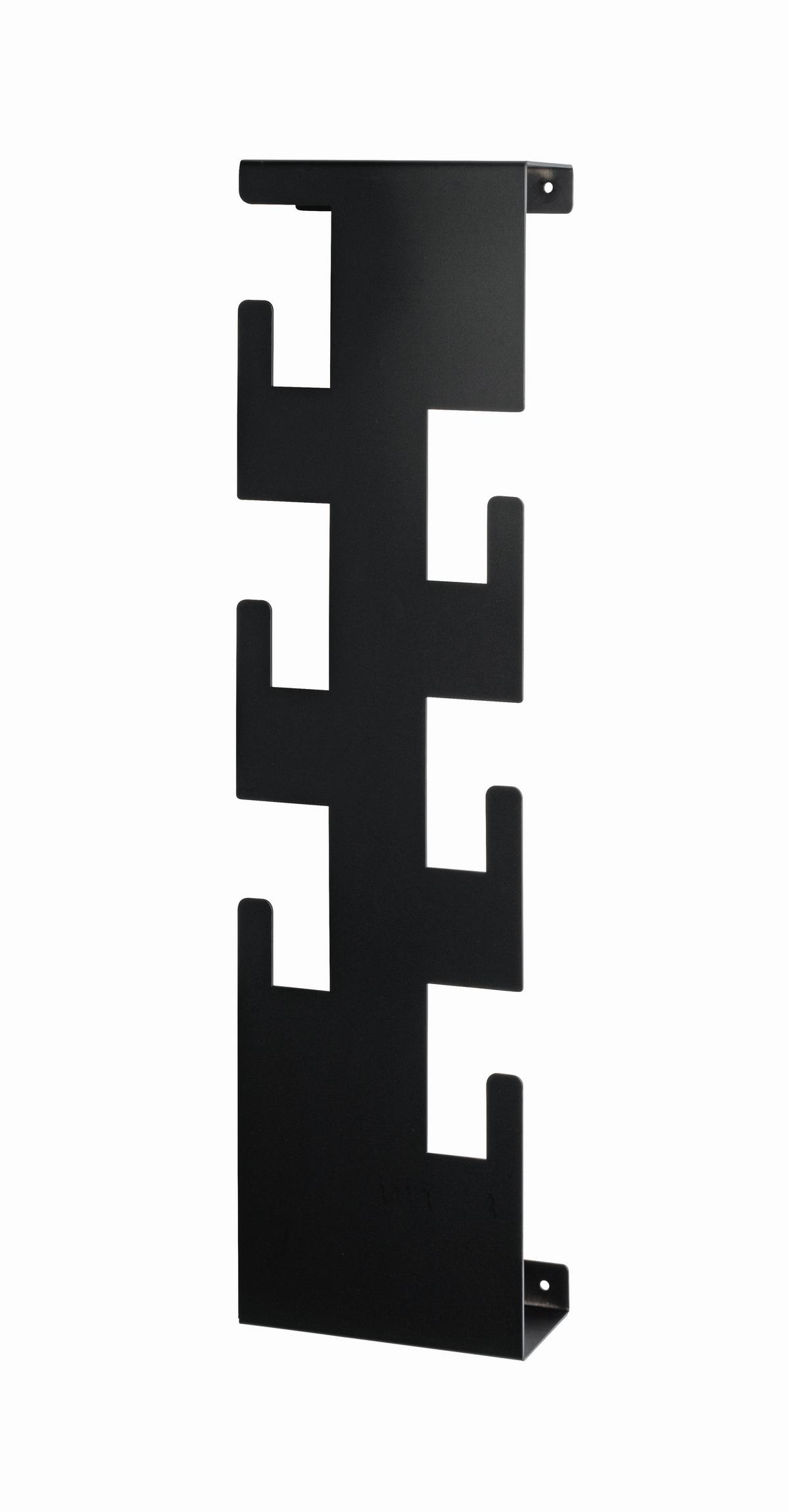 Wandgarderobe in Schwarz - Schwarz, MODERN, Metall (15/60/8cm) - Mömax