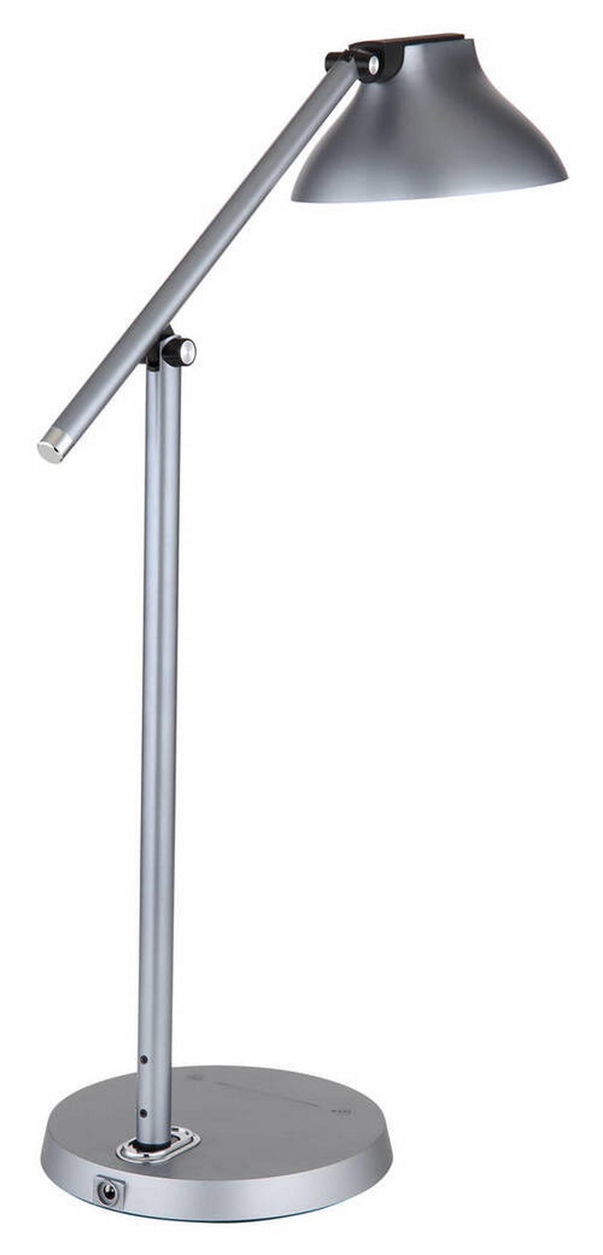 LED-Tischleuchte Halvar Opal/Grau max. 8 Watt - Opal/Grau, Basics, Kunststoff/Metall (43,2/17,8/75,8cm) - Globo
