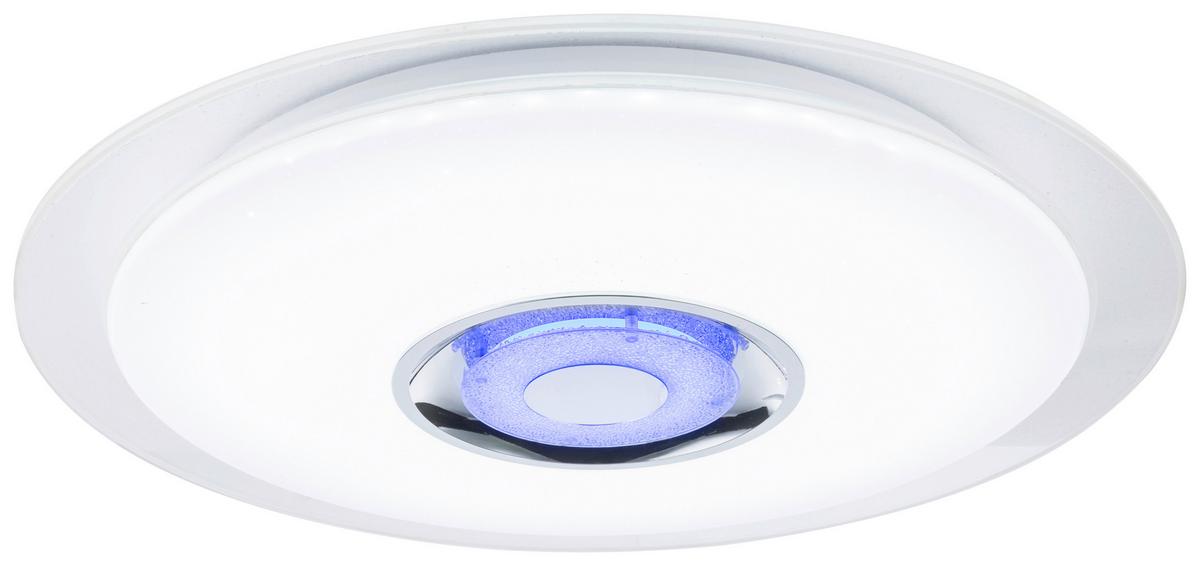 Stropna Led-svetilka Gloria, S Sijalko - bela/opal, Moderno, kovina/umetna masa (47,5/5,7cm)