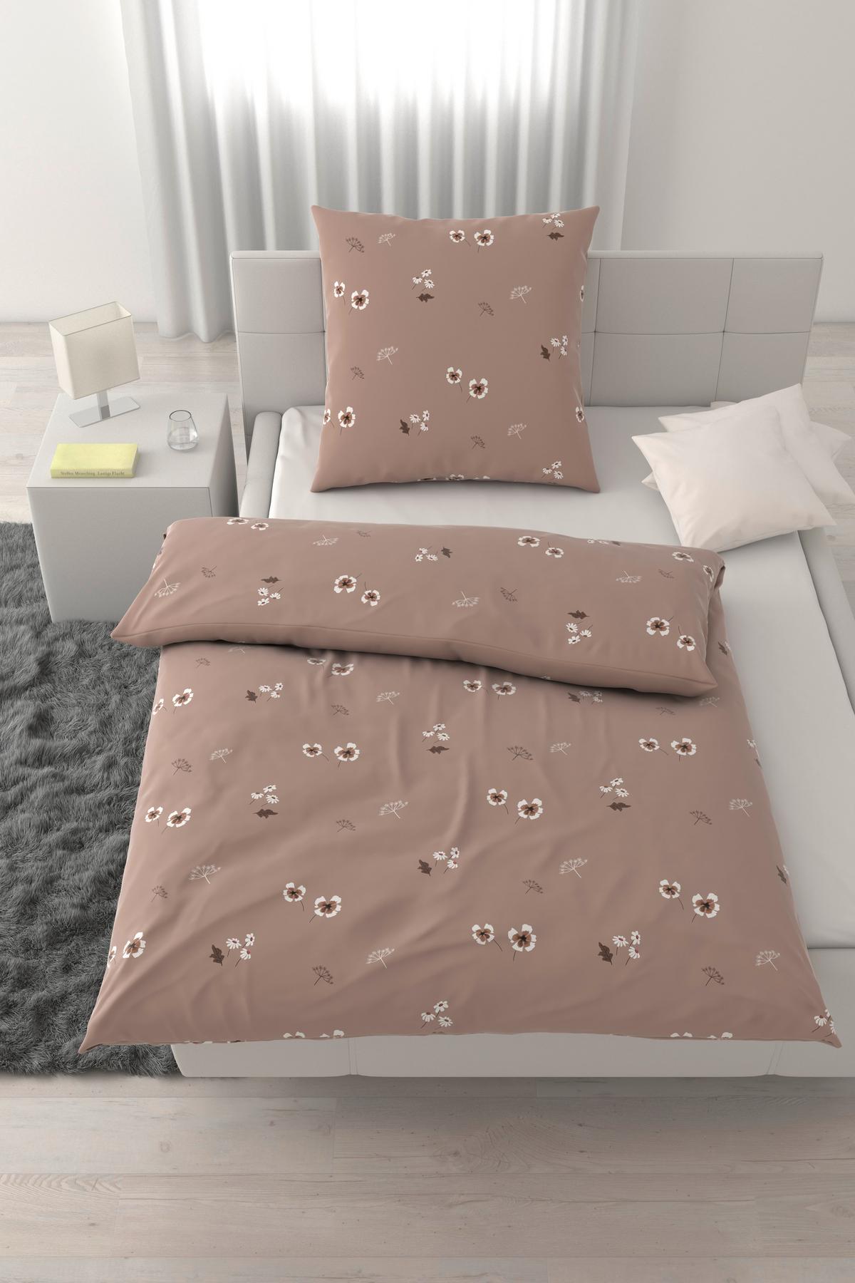 Bettwäsche Nelly Cappuccino ca. 135x200cm - Cappuccino, MODERN, Textil (140/200cm) - Mömax