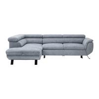 Ecksofa Raven Grau - Schwarz/Grau, MODERN, Textil/Metall (198/257cm) - Mömax