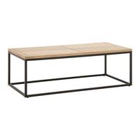 Dohányzóasztal Catalina - tölgyfa színű/fekete, Modern, faalapú anyag/fa (120/60/40cm) - Bessagi Home