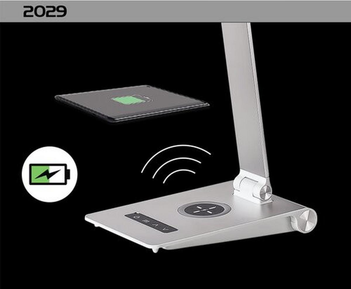 Led Asztali Lámpa Nilfgard 2029 - szürke, műanyag