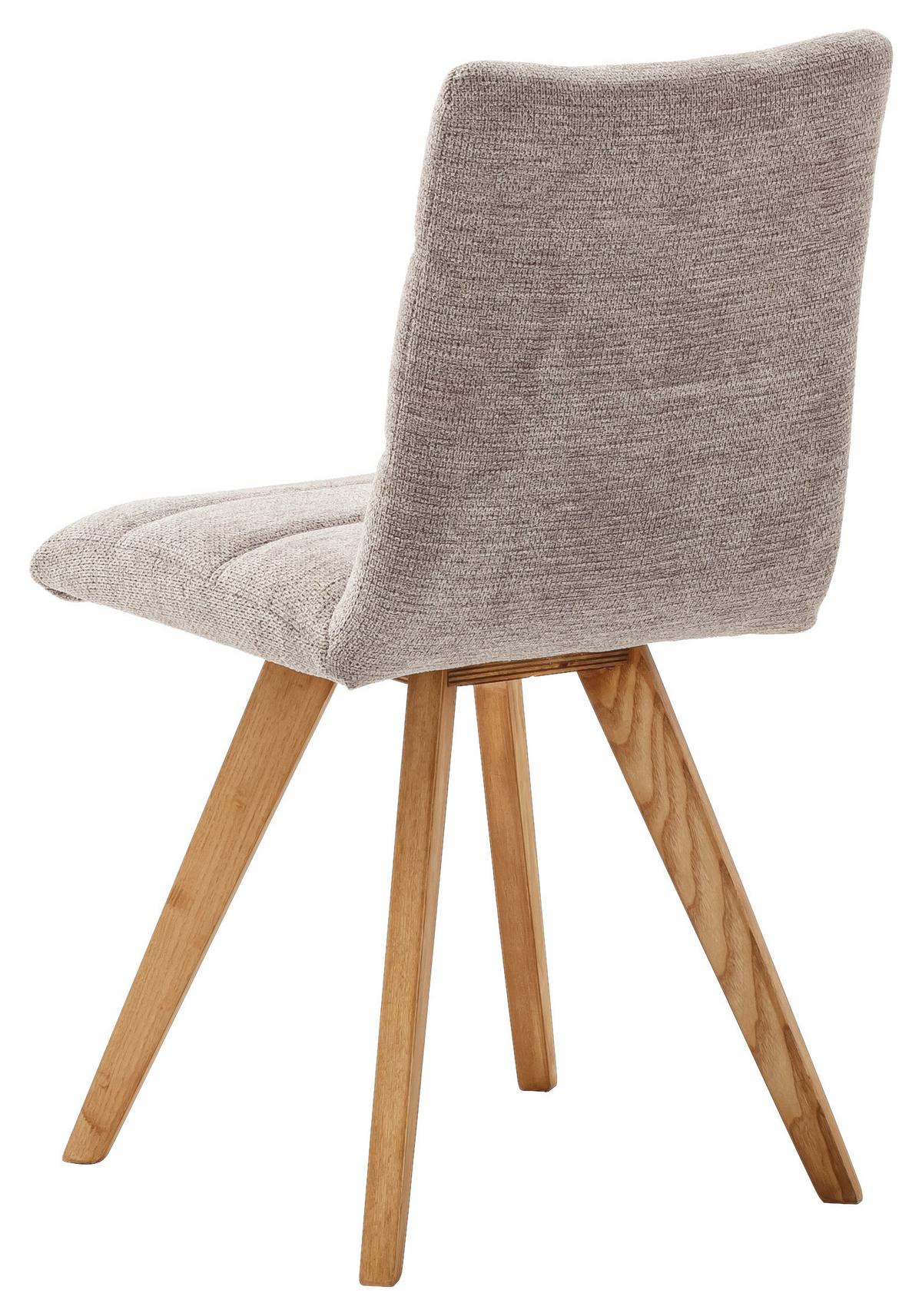 KRZESŁO CHENNAI - kolor dębowy/antracytowy, Design, drewno/tkanina (43/84/56cm) - Livetastic