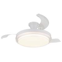 Stropni Ventilator Bijela Boja - bijela/prozirno, Konvencionalno, metal/plastika (106,6/27,5cm) - Globo