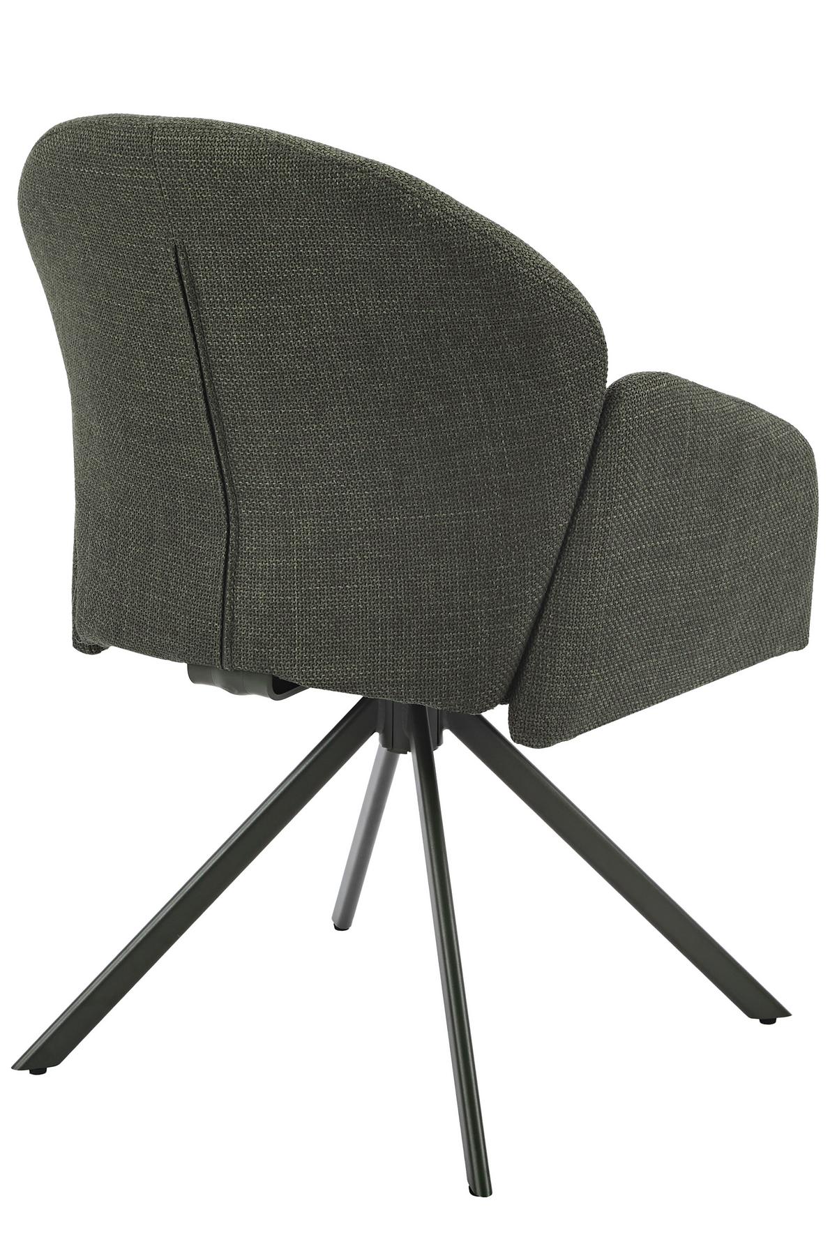 ARMLEHNSTUHL-SET HOLLY S 2ER-SET - Grün, MODERN, Textil (56,5/84/61cm) - MID.YOU