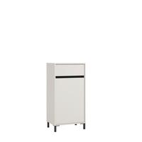 Komód Arran - kasmírszínű/fekete, Modern, faalapú anyag (54,5/109,5/40cm)