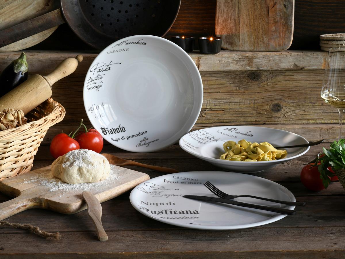 Set Krožnikov Za Pico Europa Gustoso, 4-Delni - bela, Design, keramika (33cm) - Creatable