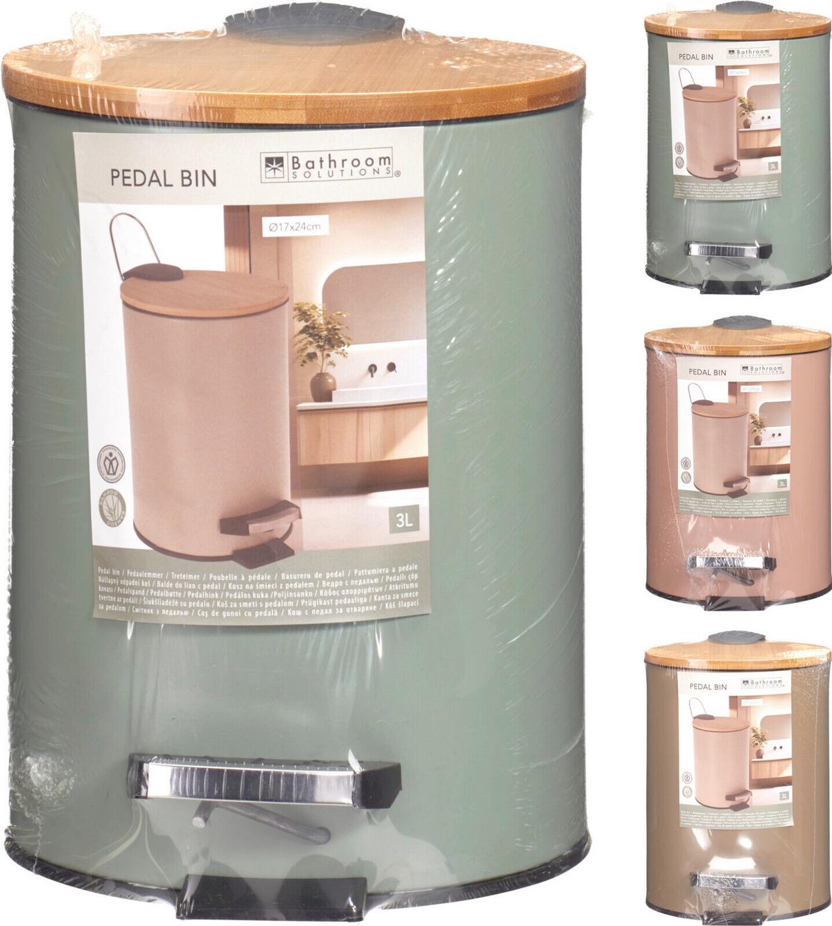 Kozmetikai Szemetes Terence - pink/barna, műanyag (17/24cm)