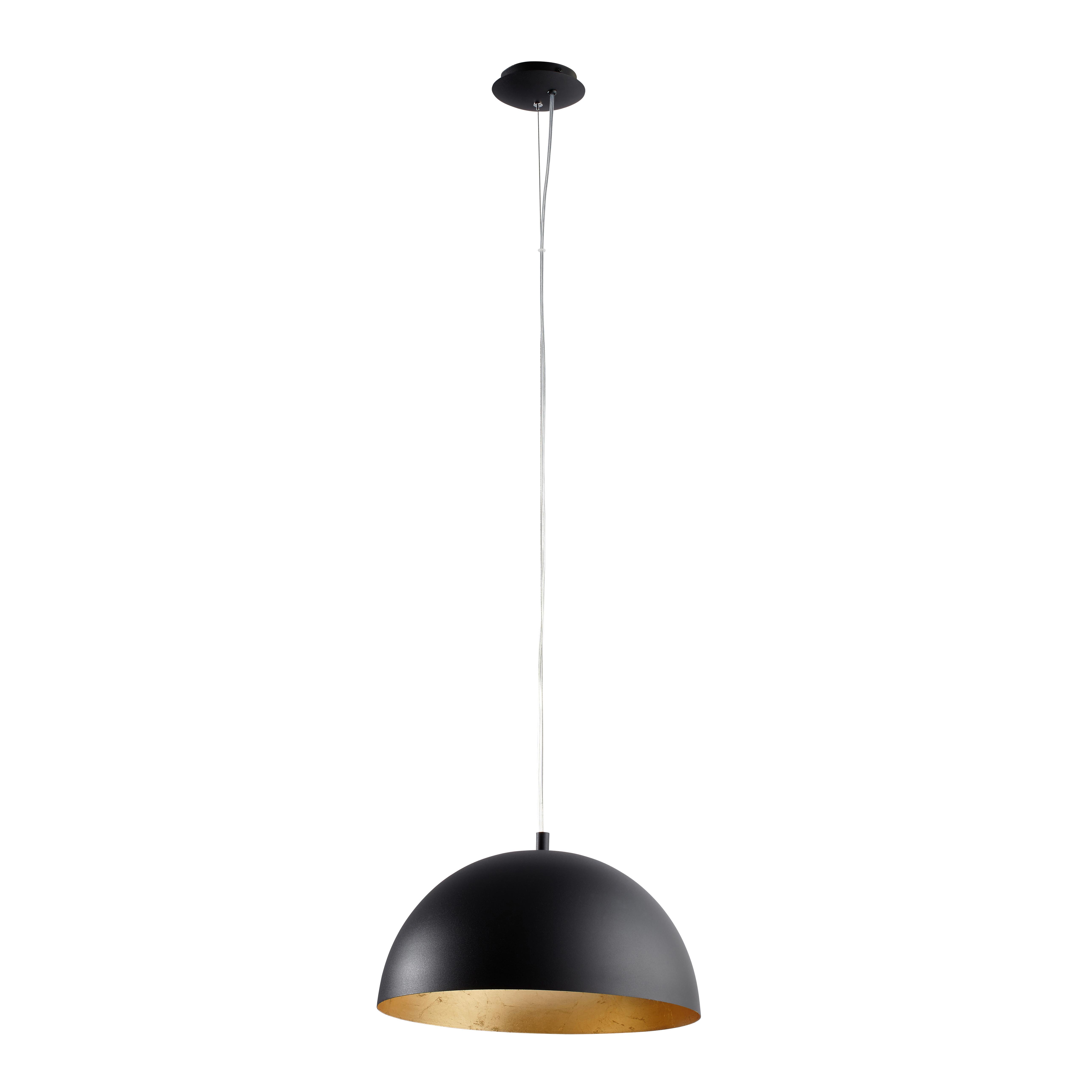LAMPA WISZĄCA 94935 GAETANO 1 - czarny/złoty, Design, metal (38/150cm) - Eglo