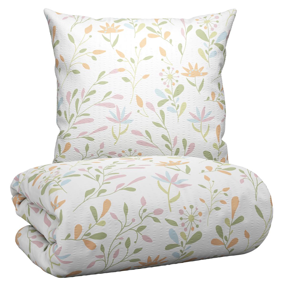 Bettwäsche Marina XL Weiß ca. 155x220cm - Weiß, KONVENTIONELL, Textil (155/220cm) - Mömax